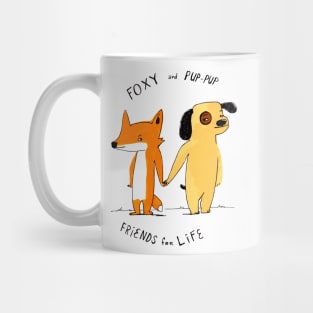 Foxy and Pup-Pup, Friends for Life Mug